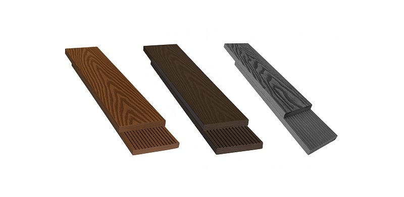 Edge profile for WPC terraces