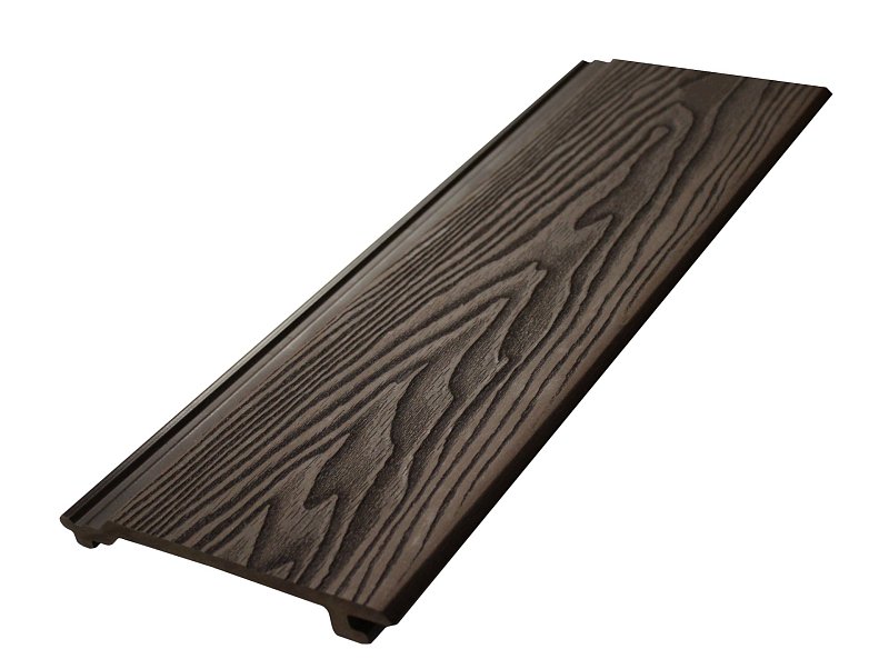 WPC cladding - dark brown, 3D wood 20x155x2900 mm