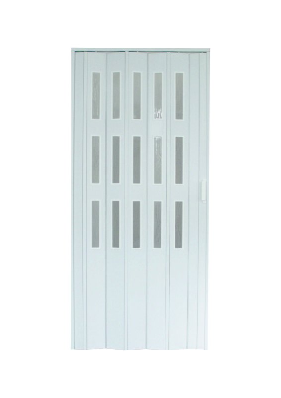 Kit DORA 87x215 cm - 01 bílá, 3 řady skel