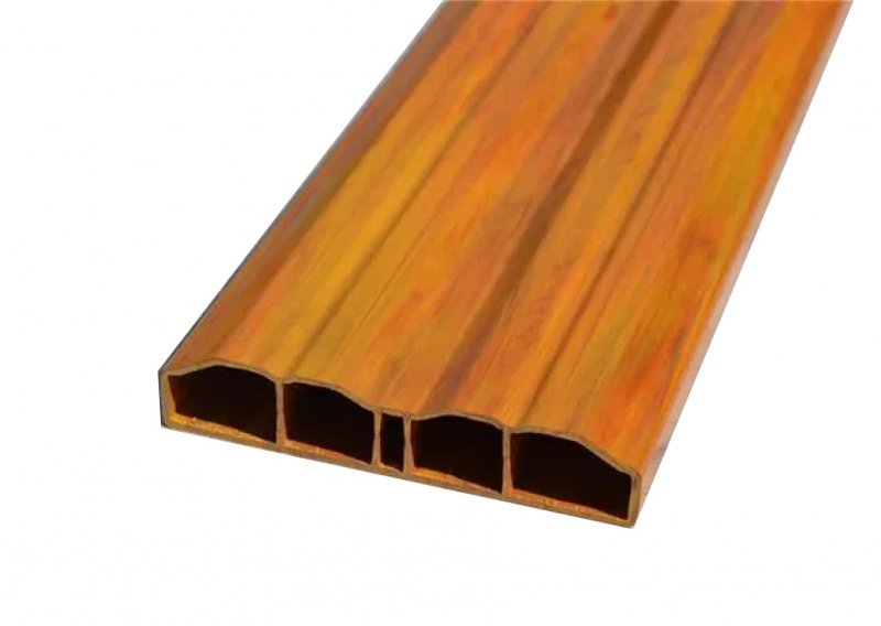 Kunststoff-Zaun 80 cm - helles Holz